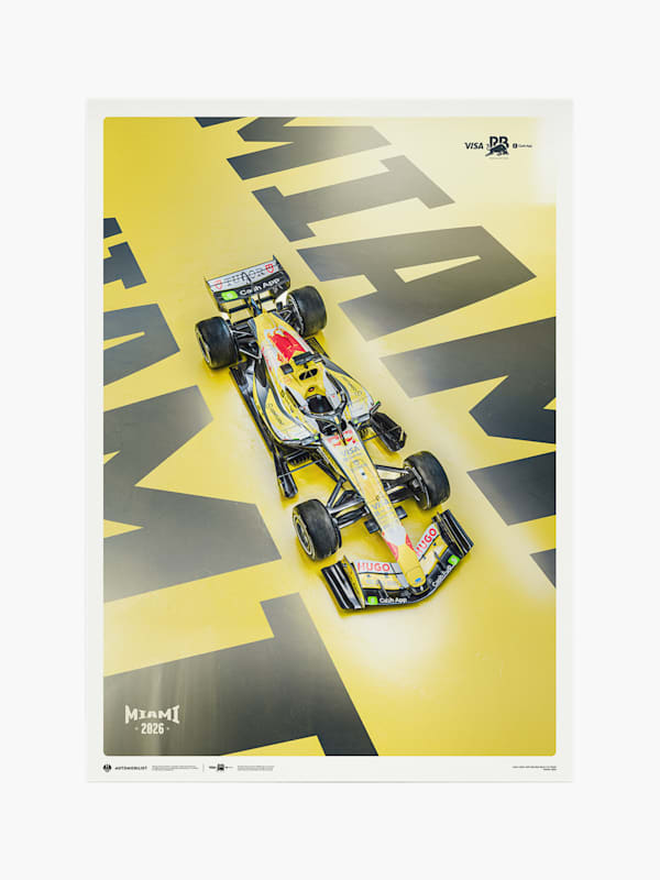 Visa Cash App Racing Bulls Miami GP 2026 Large Design Print (M-RAB26077): Visa Cash App Racing Bulls