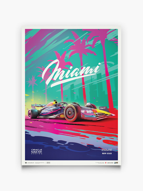 Oracle Red Bull Racing Shop: Oracle Red Bull Racing 2023 - Miami Limited Edition Design Print | only here at redbullshop.com