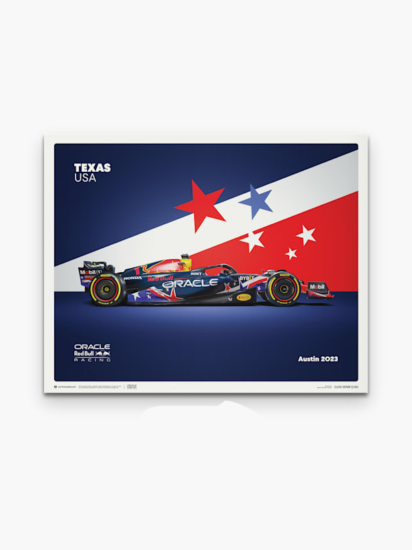Oracle Red Bull Racing 2023 - United States Grand Prix Medium Design Print (RBR23488): Oracle Red Bull Racing
