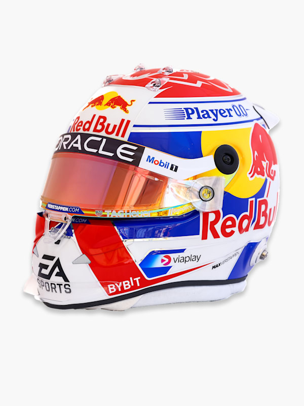 1:2 Max Verstappen 2024 Season Mini Helm (RBR24310): Oracle Red Bull Racing