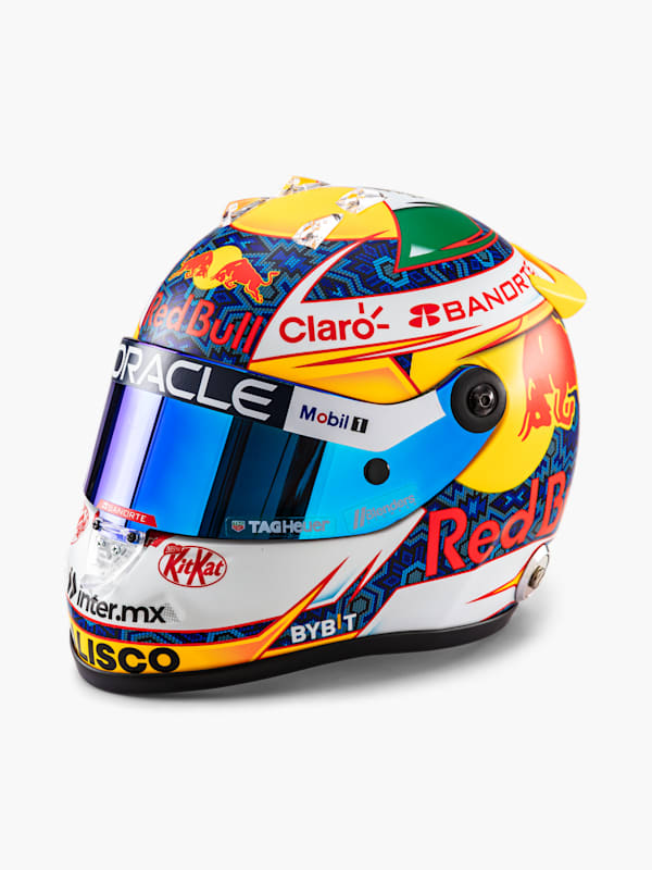 1:2 Checo Perez 2024 Season Mini Helmet (RBR24317): Oracle Red Bull Racing