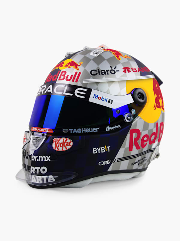1:2 Checo Perez British GP 2024 Mini Helmet (RBR24323): Oracle Red Bull Racing