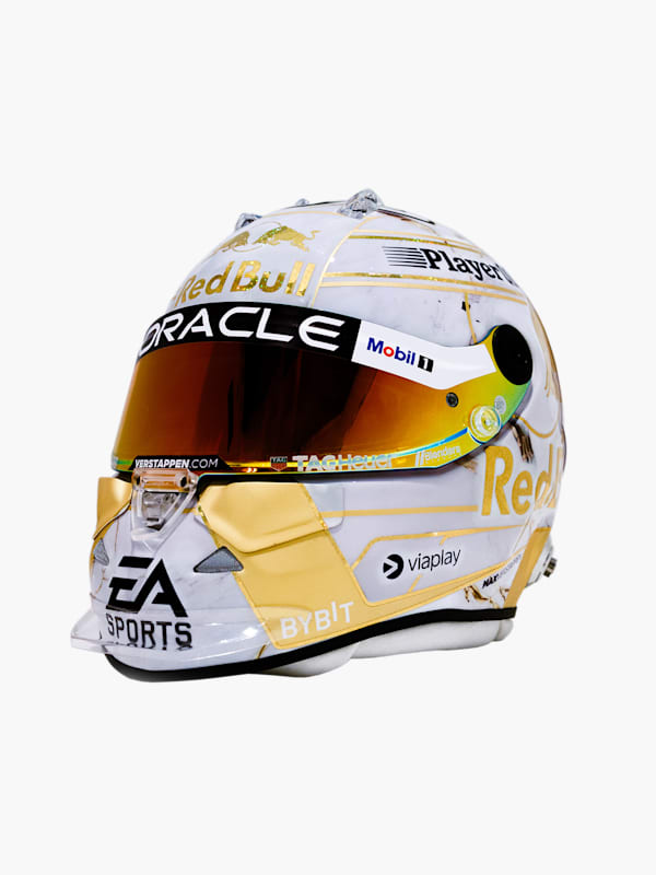 1:2 Max Verstappen WC 2024 Mini Helmet (M-RBR25175): Oracle Red Bull Racing