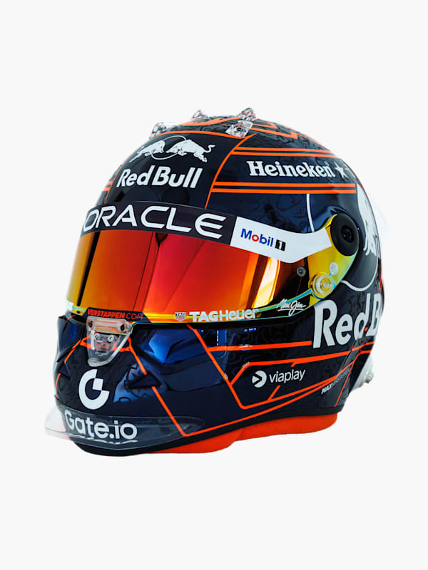 1:4 Max Verstappen 2025 Orange Mini Helmet (M-RBR25255): Oracle Red Bull Racing