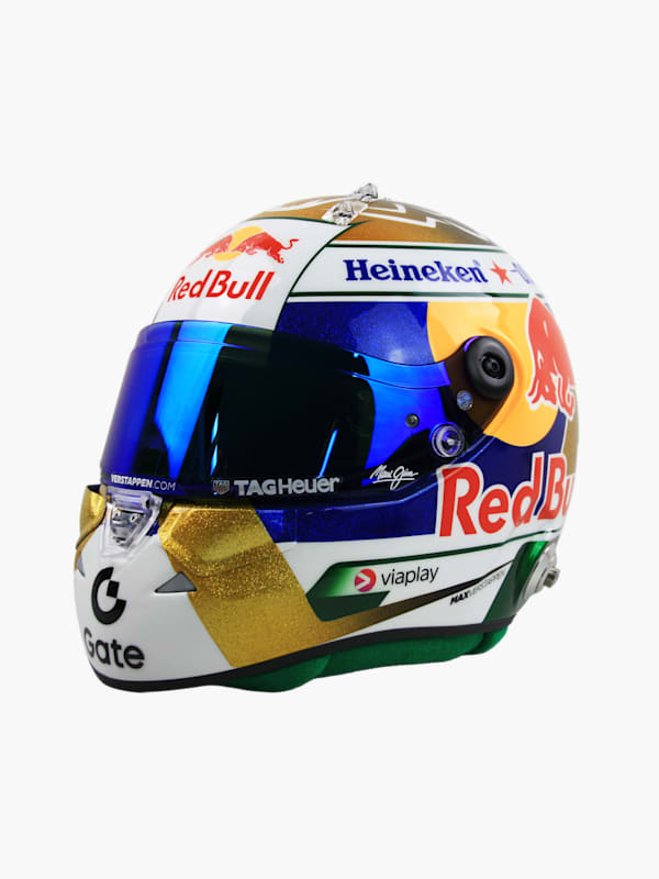 1:4 Max Verstappen Brazil GP 2025 Mini Helmet (M-RBR25257): Oracle Red Bull Racing