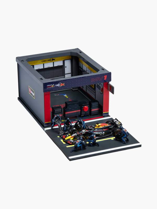 1:43 Oracle Red Bull Racing RB20 Verstappen With Pit-Garage (M-RBR25304): Oracle Red Bull Racing