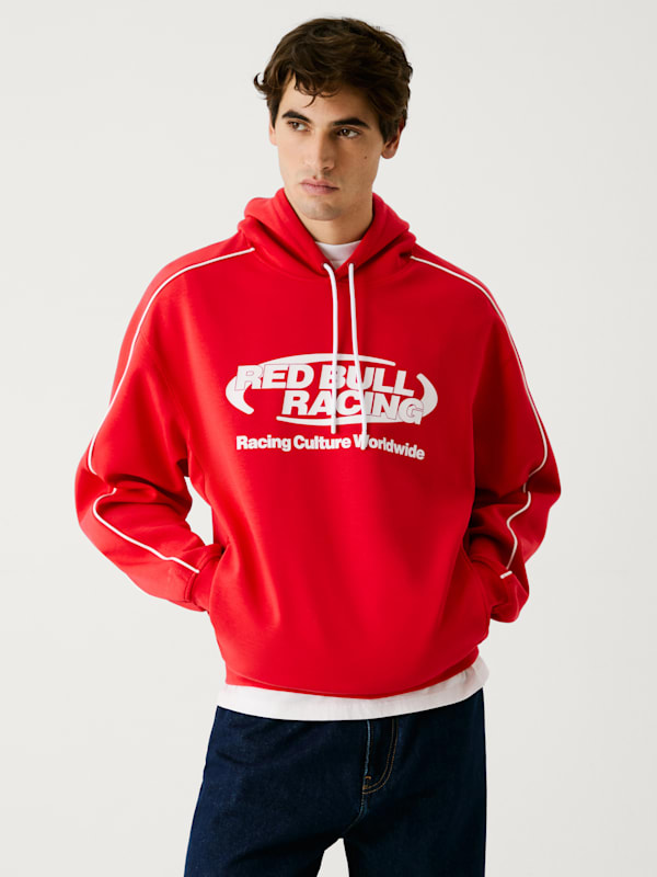 Pepe Jeans Logo Piping Hoodie (RBR25136): Oracle Red Bull Racing