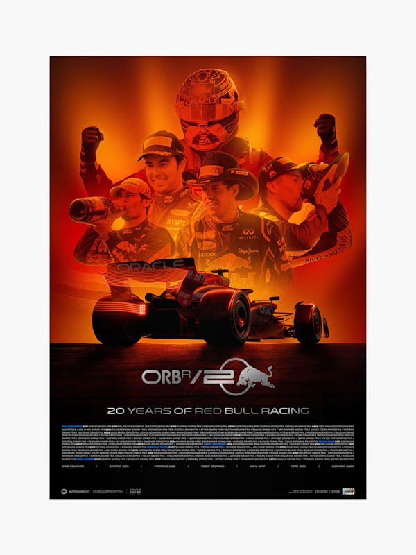 Oracle Red Bull Racing 20th Anniversary 2024 Large Design Print (RBR25152): Oracle Red Bull Racing