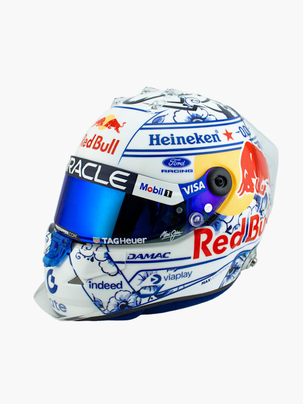 1:2 Max Verstappen Dutch GP 2026 Mini Helmet (M-RBR26238): Oracle Red Bull Racing