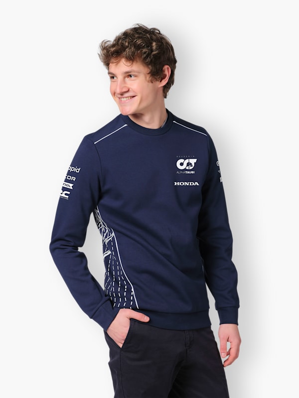 Official Teamline Sweatshirt (SAT23023): Scuderia AlphaTauri official-teamline-sweatshirt (image/jpeg)