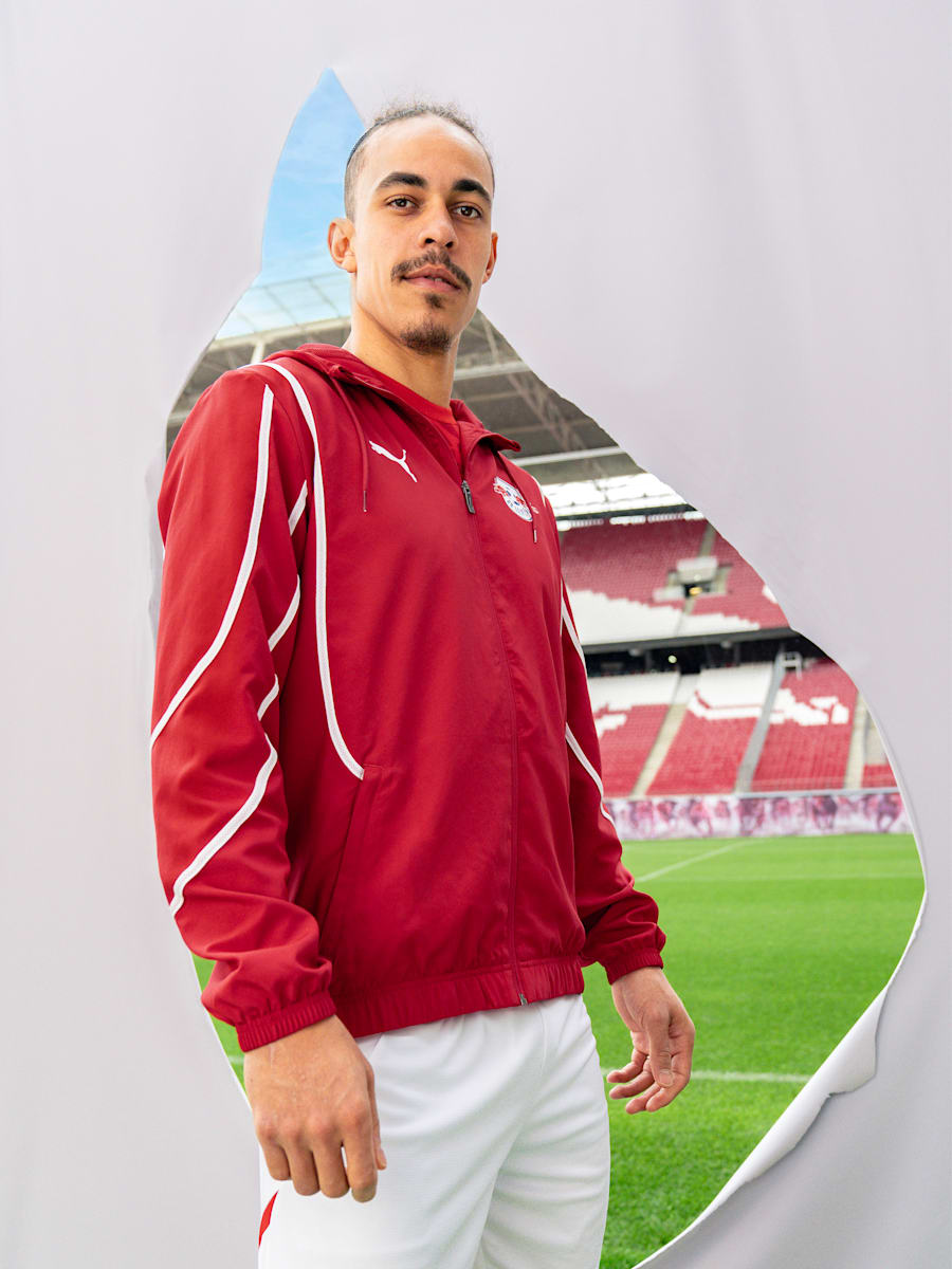 Red puma suit top