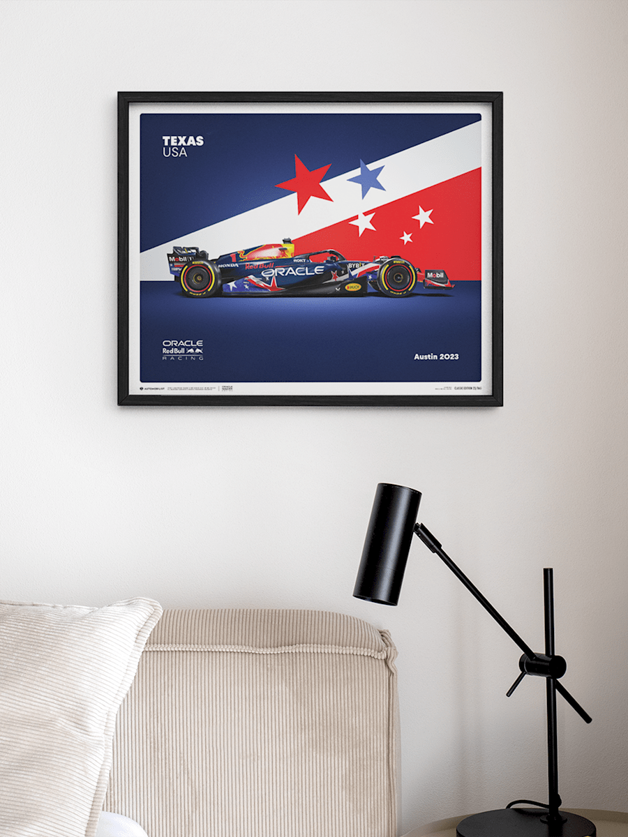 Oracle Red Bull Racing 2023 - United States Grand Prix Medium Design Print (RBR23488): Oracle Red Bull Racing