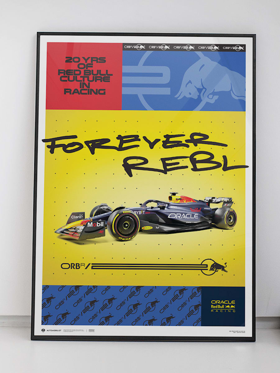 Oracle Red Bull Racing RB20 Forever Rebl Large Design Print (RBR24332): Oracle Red Bull Racing
