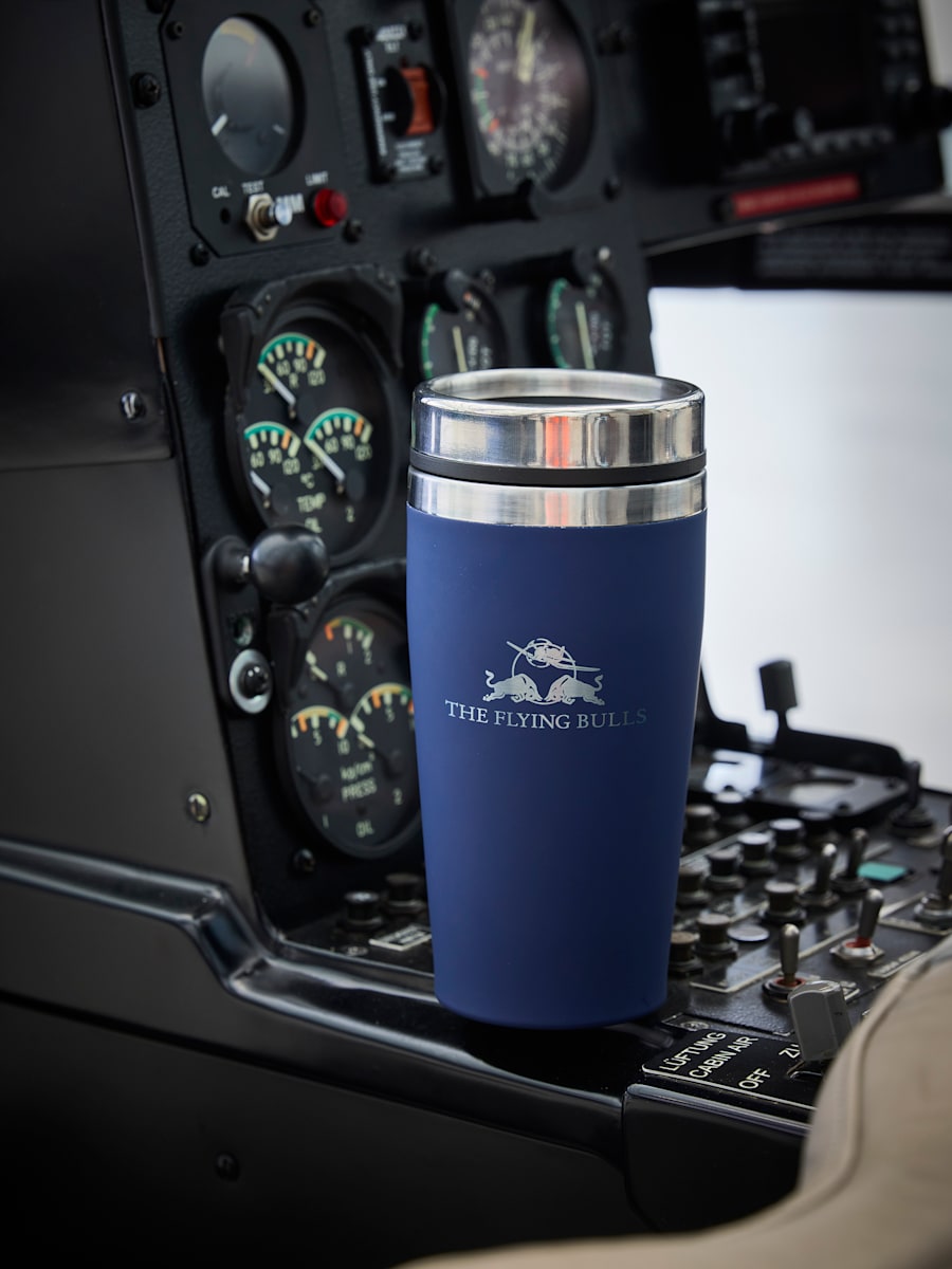 The Flying Bulls Travel Mug (M-TFB25017): The Flying Bulls