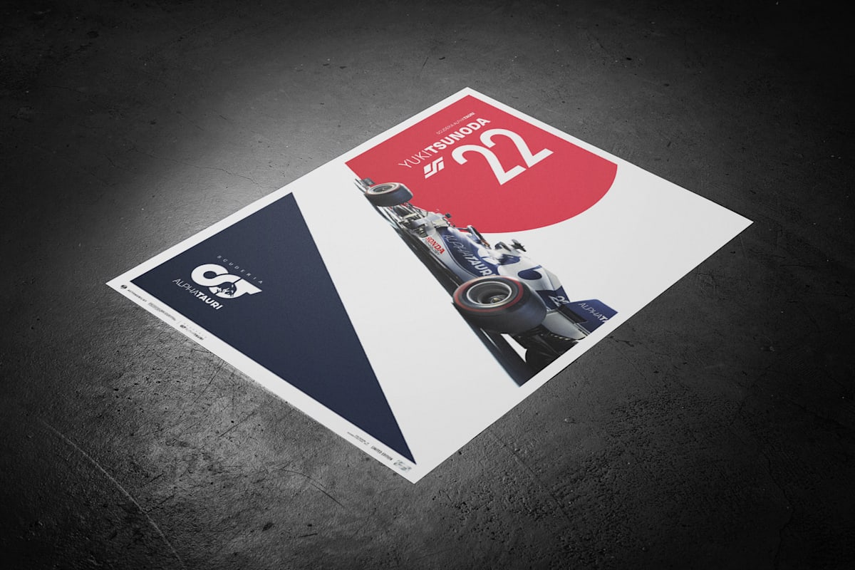 Yuki Tsunoda 2022 - Limited Edition Design Print (SAT22231): Scuderia AlphaTauri yuki-tsunoda-2022-limited-edition-design-print (image/jpeg)